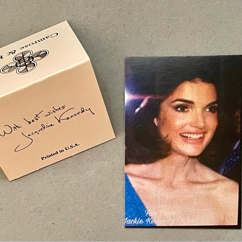 Jackie Kennedy Gold & Pave Crystal Necklace & Bracelet 2 Piece Set Signed JBK - Picture 6 of 7